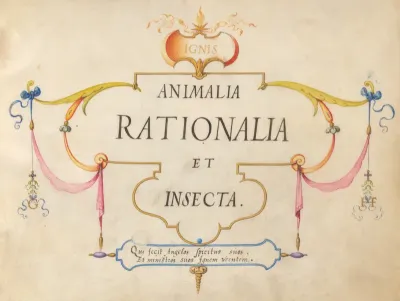 Animalia Rationalia et Insecta (Ignis):  Title Page