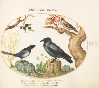 Animalia Volatilia et Amphibia (Aier): Plate LX