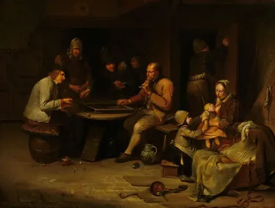Ann Inn with Backgammon Players
