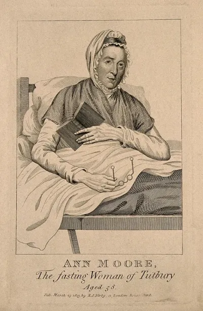 Ann Moore, a fraudulent fasting woman, aged 58
