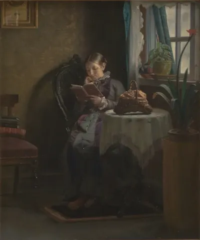 Anna Ancher læsende