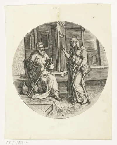 Anna brengt de blinde Tobit een bokje