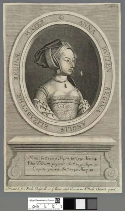 Anna Bvllen Regina Angliae Elizabethae Reginae Mater