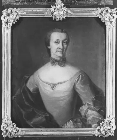 Anna Elisabeth Lander, 1693-1769, gift med postdirektör Christian Pettersson