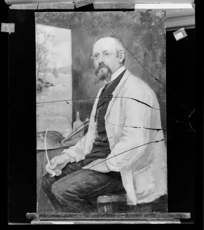 Anna Nordgrén: "Berndt Lindholmin muotokuva" vuodelta 1886