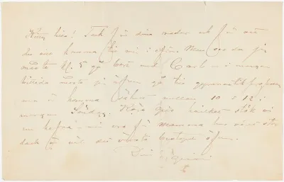 Anna Nordlanderin kirje Kerstin Cardonille [11.8.1878]