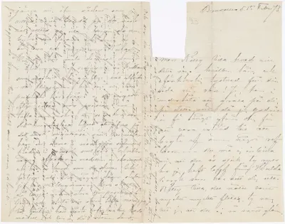 Anna Nordlanderin kirje Kerstin Cardonille 15.2.1873