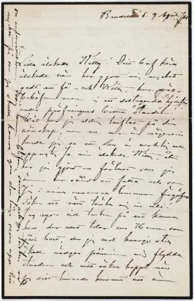 Anna Nordlanderin kirje Kerstin Cardonille 9.4.[1869]