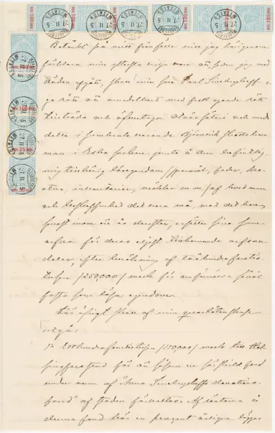 Anna Sinebrychoff (née Tichanoff) testament