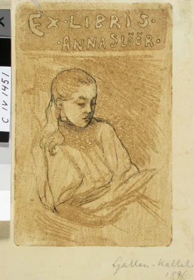 Anna Slöörin exlibris