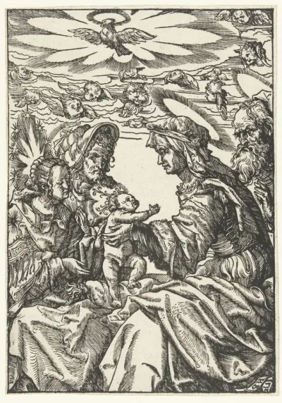 Anna te drieën met Jozef en Joachim