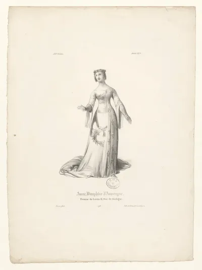 Anne, dauphine d'Auvergne, femme de Louis II, duc de Bretagne BOYER 412