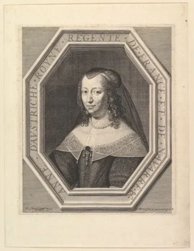 Anne d'Autriche, reine de France, en deuil de cour