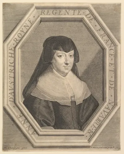 Anne d'Autriche, reine de France, en habit de deuil