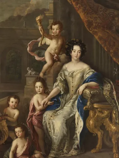 Anne de Bavière, duchesse d’Enghien puis princesse de Condé, avec ses enfants