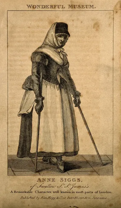 Anne Siggs, an eccentric lame beggar