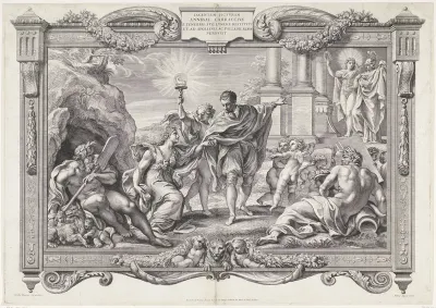 Annibale Carracci verlost de schilderkunst uit de duisternis