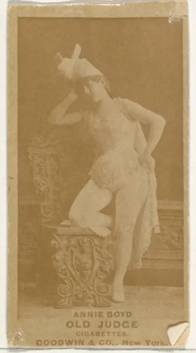 Annie Boyd, from the Actors and Actresses series (N171) for Old Judge Cigarettes