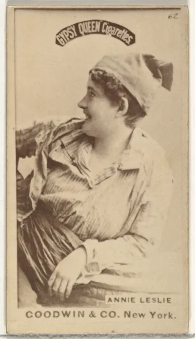 Annie Leslie, from the Actors and Actresses series (N171) for Gypsy Queen Cigarettes