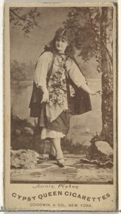 Annie Pixley, from the Actors and Actresses series (N171) for Gypsy Queen Cigarettes