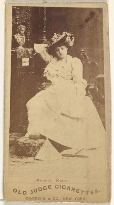 Annie Robe, from the Actors and Actresses series (N171) for Old Judge Cigarettes