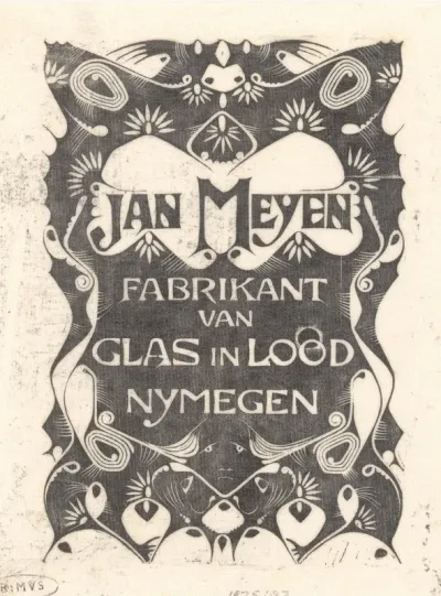 Annoncekaart van Jan Meyen
