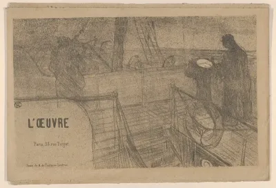 Announcement for the Théâtre de L'Oeuvre