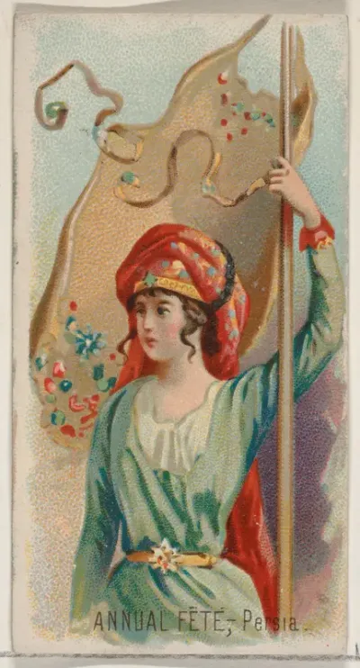 Annual Fête, Persia, from the Holidays series (N80) for Duke brand cigarettes