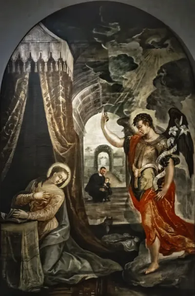 Annunciation with donor