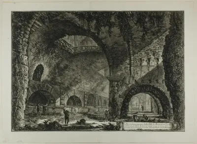 Another interior view of the Villa of Maecenas, Tivoli, from Views of Rome