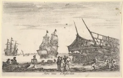 Another view of Amsterdam (Autre vue d'Amsterdam), from "Views of seaports" (Vues de ports de mar)