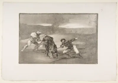 Another Way of Hunting on Foot, Plate 2 from La Tauromaquia