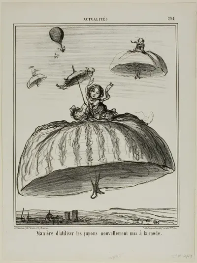 Another way to make use of the new petticoats that have lately become fashionable, plate 294 from Actualités