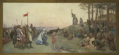 Ansgar Preaching Christianity. Second Proposed Decoration of the Walls in the Upper Hall of the Nationalmuseum