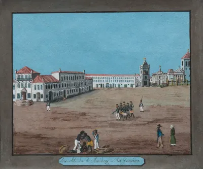 Ansicht der k Residenz in Rio Janeiro