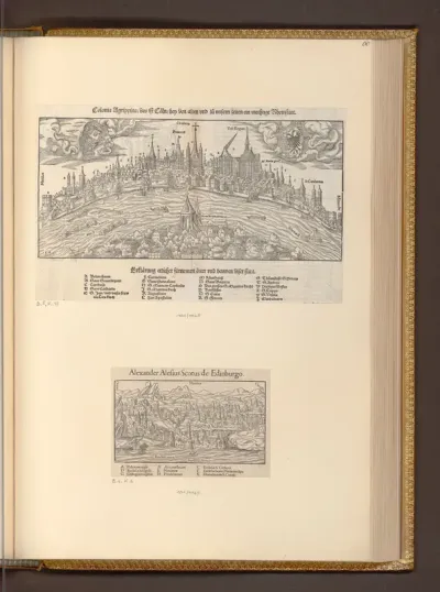 Ansichten von Köln und Edinburgh