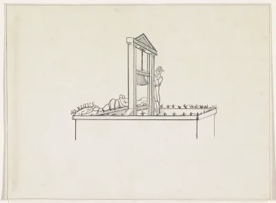 Anthony van Bentum onder de guillotine, 1811