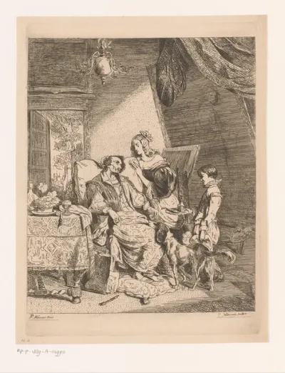 Anthony van Dyck op zijn sterfbed
