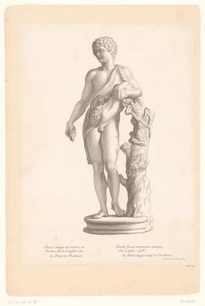 Antiek standbeeld van Bacchus
