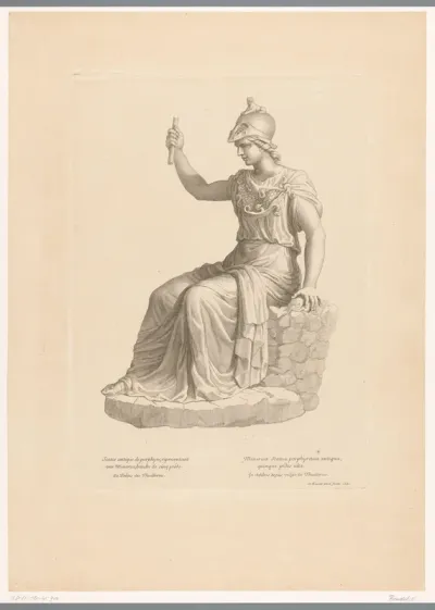 Antiek standbeeld van Minerva