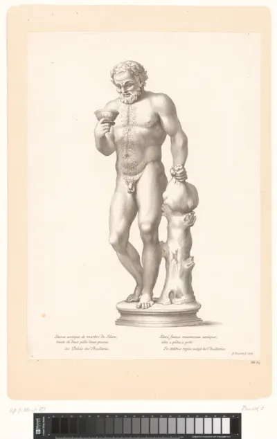 Antiek standbeeld van Silenus