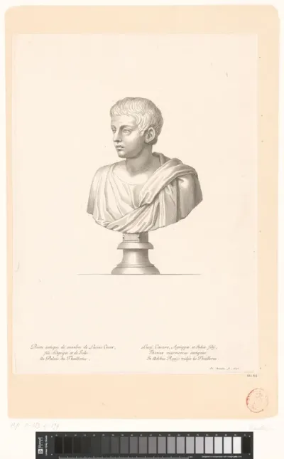Antieke buste van Lucius Iulius Caesar Vipsanianus