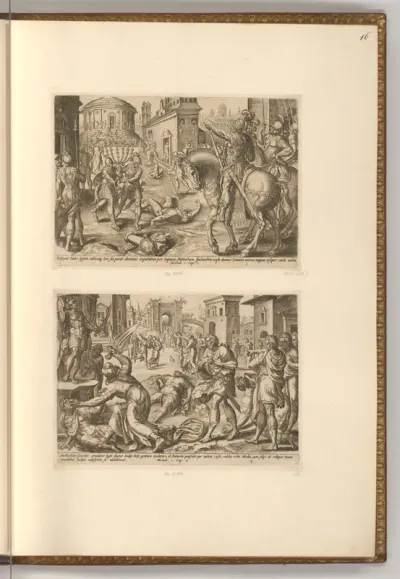 Antiochus IV. Epiphanes plündert den Tempel; Mattatias tötet einen Juden und den königlichen Diener in Modeïn