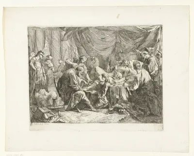 Antiochus pansé après sa chute