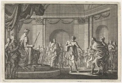 Antipater toont Caesar zijn wonden