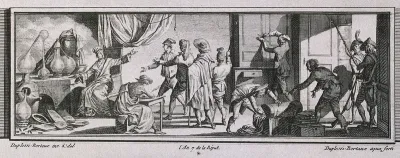 Antoine Laurent Lavoisier: his arrest by the revolutionaries while performing a chemical experiment
