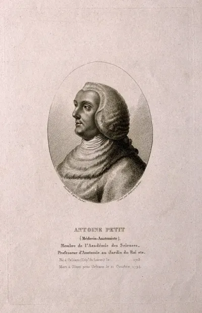 Antoine Petit. Stipple engraving by A. Tardieu after C.-L. Desrais