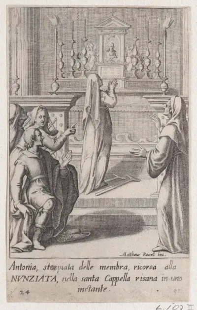 Antonia, from Scelta d'Alcuni Miracoli e Grazie della Santissima Nunziata di Firenze (Selection of Some Miracles and Graces that Occurred in the Church of the Annunziata in Florence)