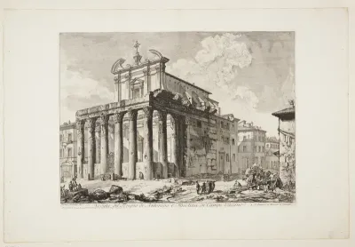 Antoninus' and Faustina's tempel