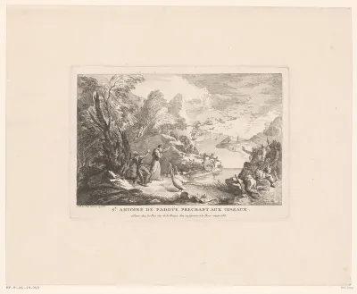 Antonius van Padua predikt tot de vogels